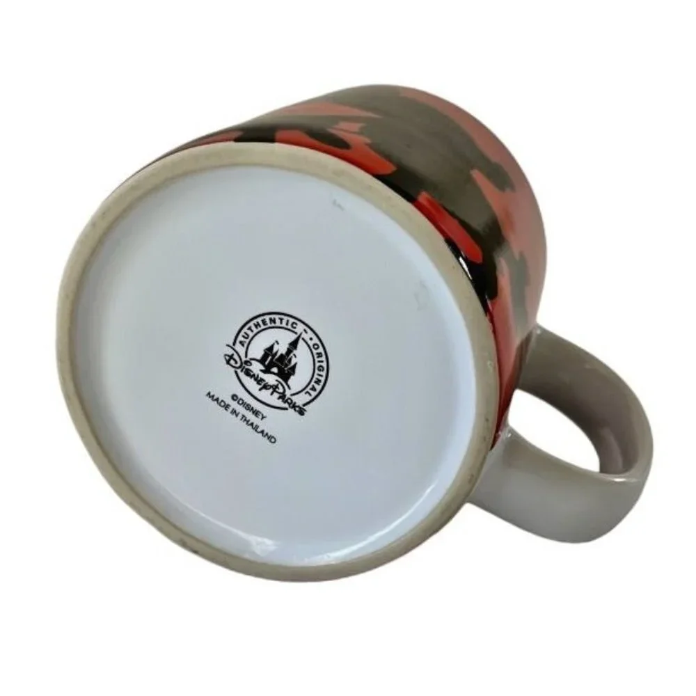 Mickey Mouse Silhouette Authentic Original Disney Parks Red and Black Coffee Mug - Picture 5 of 7